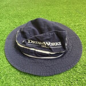 Vintage Dreamworks Bucket‎ Hat One Size Blue Toppers L/XL Embroidery Retro Y2K